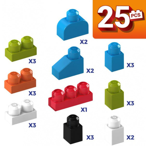 constructiespeelgoed Jolly Elephant junior 25-delig