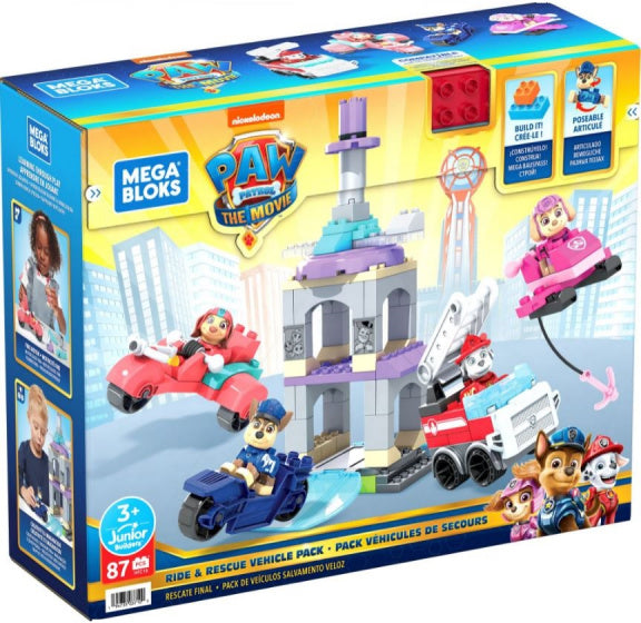 Mega Bloks Paw Patrol Ride and Rescue Vehicle Pack