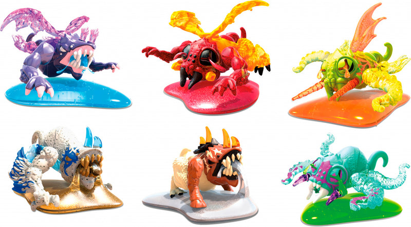 slijmfiguren Breakout Beast Spitters blauw 2-delig