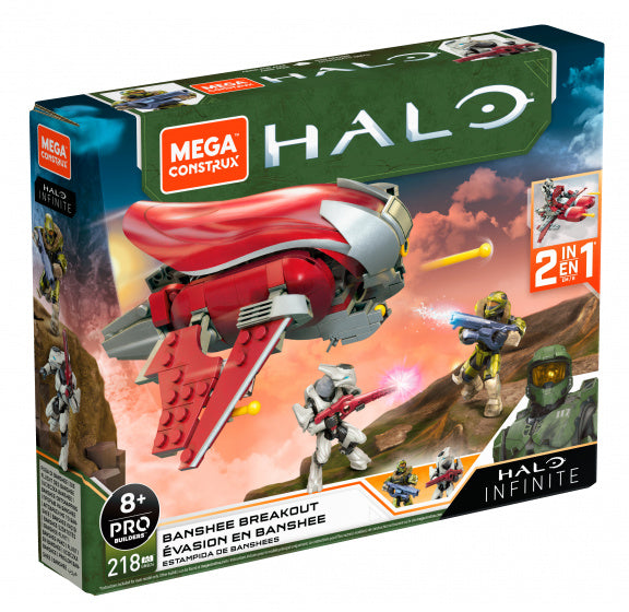 bouwset Banshee rood/grijs 218-delig