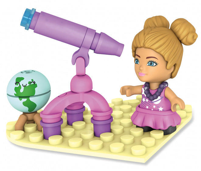 bouwset Barbie junior paars/beige 27-delig