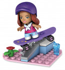 bouwset Barbie junior paars/blauw 26-delig