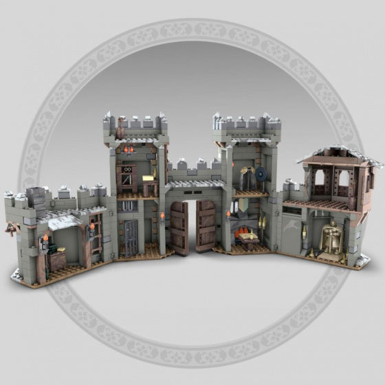 bouwset Battle of Winterfell GOT grijs 1208-delig