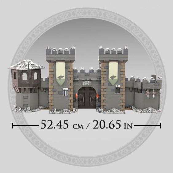 bouwset Battle of Winterfell GOT grijs 1208-delig