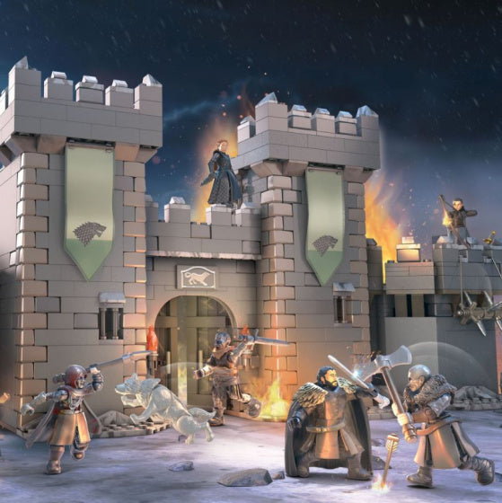bouwset Battle of Winterfell GOT grijs 1208-delig