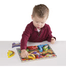 vormenpuzzel Dinosaurs Chunky junior hout 7 stukjes