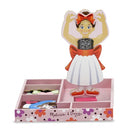 Melissa &amp; Doug Houten Magnetische Aankleed Pop Nina Ballerina