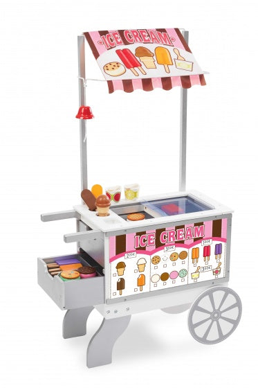 houten ijs- en hotdogkraam 125 x 67 x 36 cm