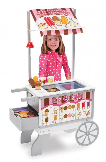 houten ijs- en hotdogkraam 125 x 67 x 36 cm