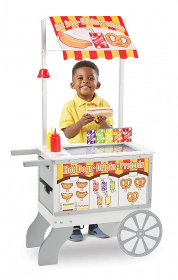 houten ijs- en hotdogkraam 125 x 67 x 36 cm