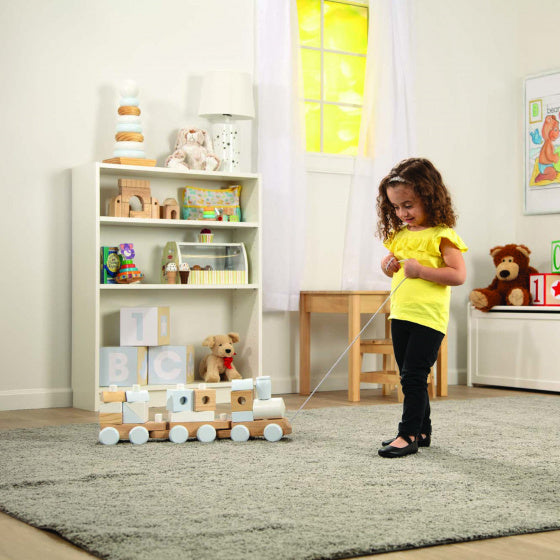 blokkentrein Jumbo 63,5 cm hout naturel 17-delig