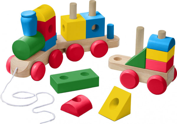 blokkentrein Jumbo Classic 63,5 cm hout 17-delig