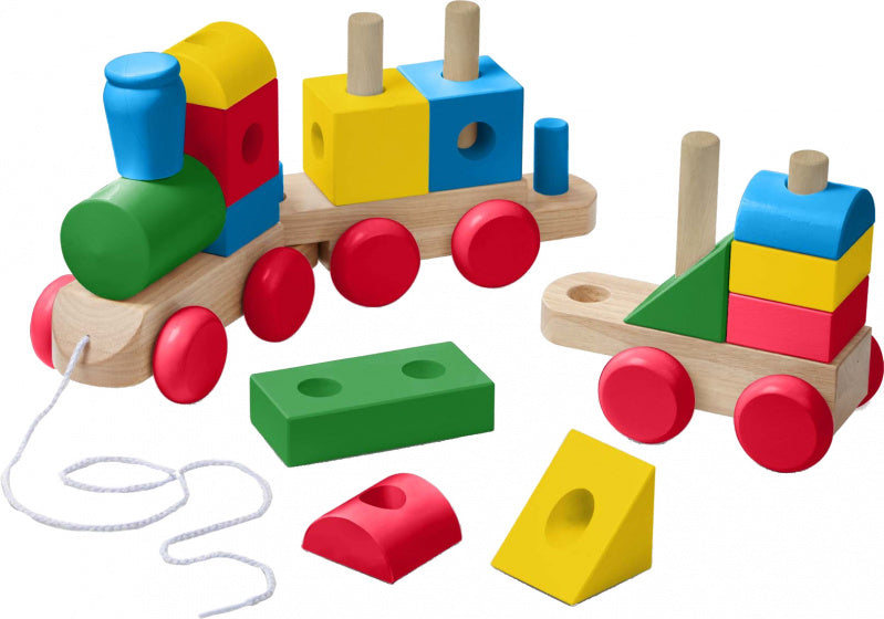 blokkentrein Jumbo Classic 63,5 cm hout 17-delig