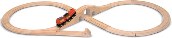 houten treinset 22-delig