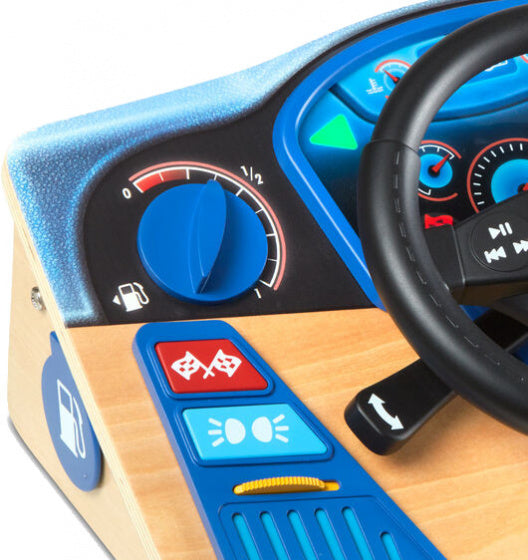 interactief dashboard Vroom & Zoom junior hout