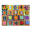 vormenpuzzel Numbers Chunky junior hout 20 stukjes