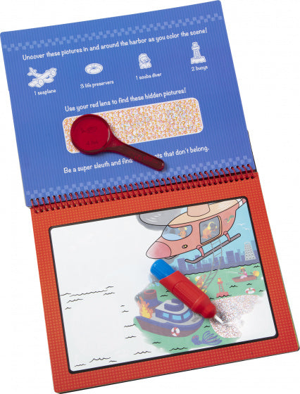 kleurboek Water Wow - Adventure karton rood