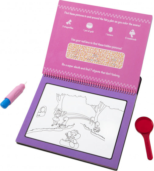 kleurboek Water Wow - Fairy Tale karton roze