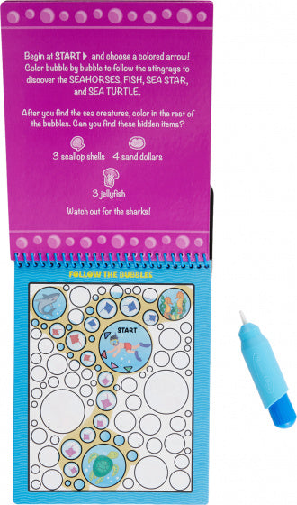 kleurboek Water Wow - Underwater Pathways blauw