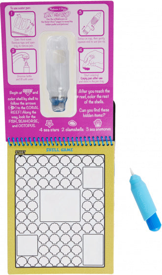 kleurboek Water Wow - Underwater Pathways blauw