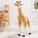 knuffelgiraf baby 85 cm pluche beige/bruin