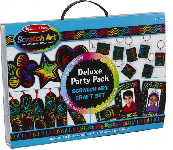 kraskaart Scratch Art - Deluxe zwart 60-delig