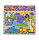vormenpuzzel Safari Chunky junior hout 8 stukjes