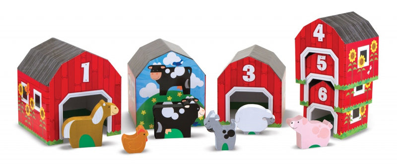 sorteerspel Boerderij 12-delig