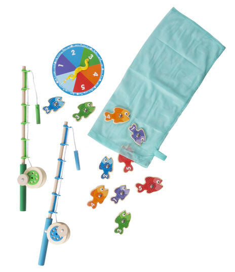 speelset Fishing junior blauw/groen 2-delig