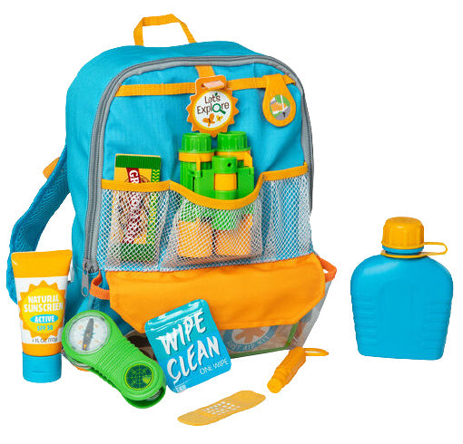 speelset Hiking junior blauw/oranje 23-delig