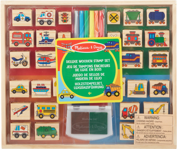 stempelset Deluxe Vehicles lichtnaturel 38-delig