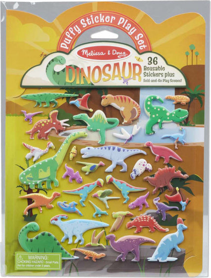 Melissa & Doug Puffy Dino Stickers 36 Stuks