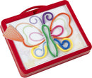 tekenbord Rainbow Cord junior rood/wit 47-delig