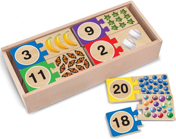 vormenpuzzel Cijfer junior hout 40 stukjes