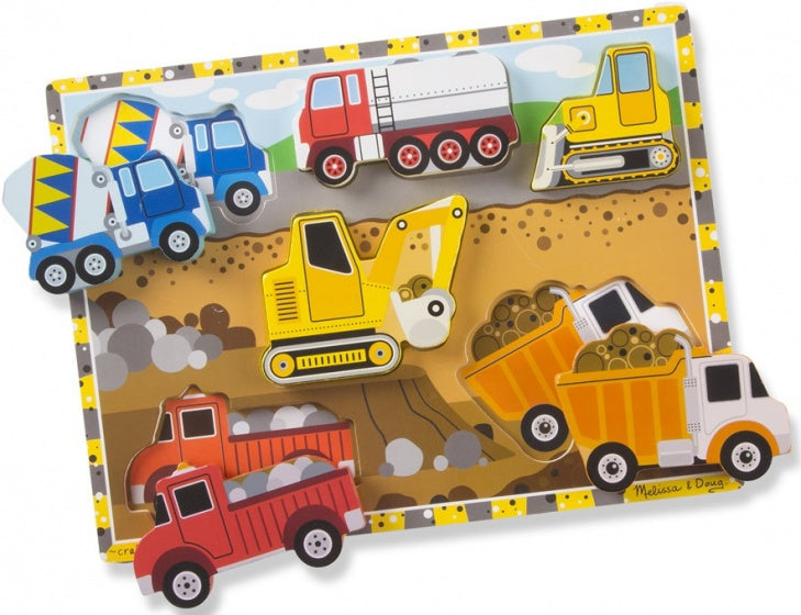 vormenpuzzel Construction Chunky junior hout 6 stukjes