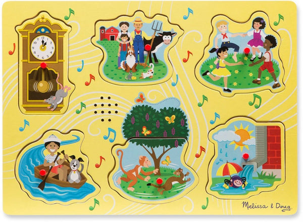 vormenpuzzel Meezingliedjes hout junior 6 stukjes