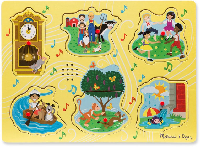 vormenpuzzel Meezingliedjes hout junior 6 stukjes