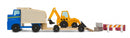 vrachtwagen en dieplader 6-delig