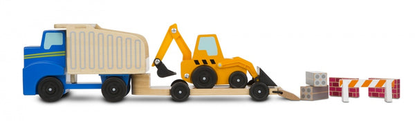 vrachtwagen en dieplader 6-delig