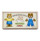 Wooden bear family dress up puzzel 45-delig