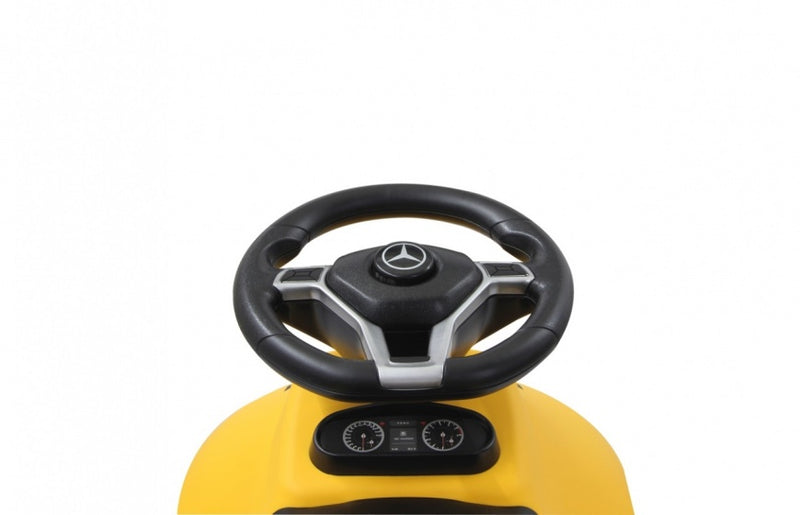 loopauto Mercedes SLK 55 AMG 69 x 37,5 cm geel