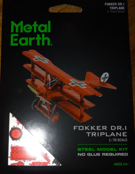 modelbouwset Fokker Red Baron Triplane rood