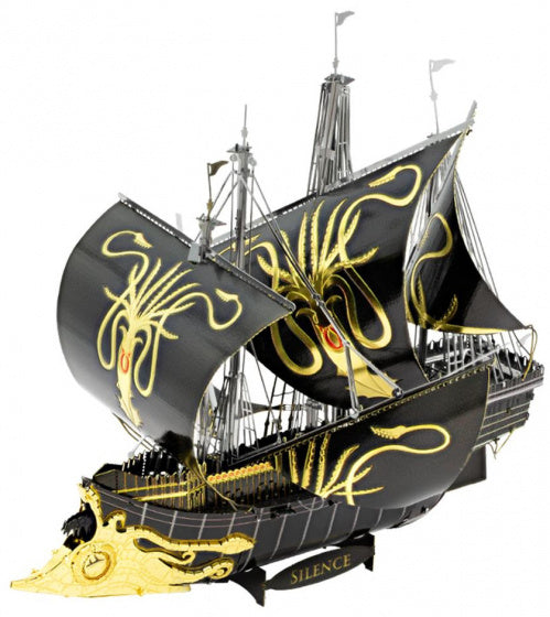 modelbouw Greyjoy Ship Silence 21 cm staal zwart