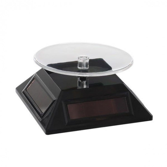 platform Solar Spinner 9 cm zonne-energie zwart