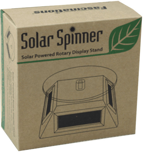 platform Solar Spinner 9 cm zonne-energie zwart