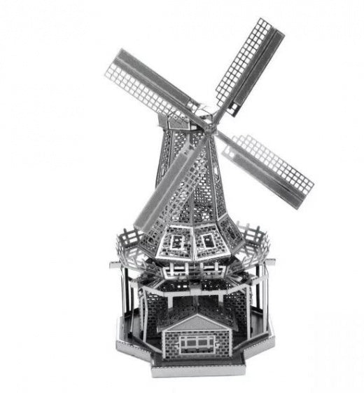 Metal Earth Windmill Zilver Editie
