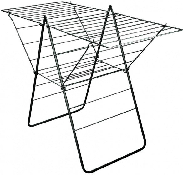 Metaltex Rotterdam Droogrek 25 m Drooglijn 134x58x98 cm Zwart