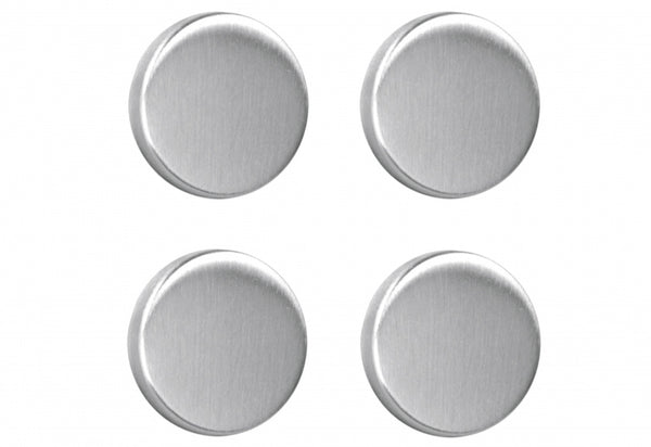Metaltex Magneten Rond 4 Stuks RVS