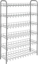 schoenen-/wandrek Shoe 6 metaal 64 x 104 cm zilver