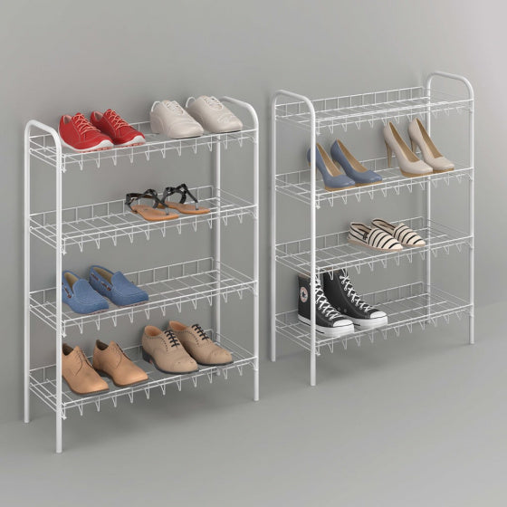 Metaltex Shoe Schoenenrek 8 Etages 64x23x165 cm Wit